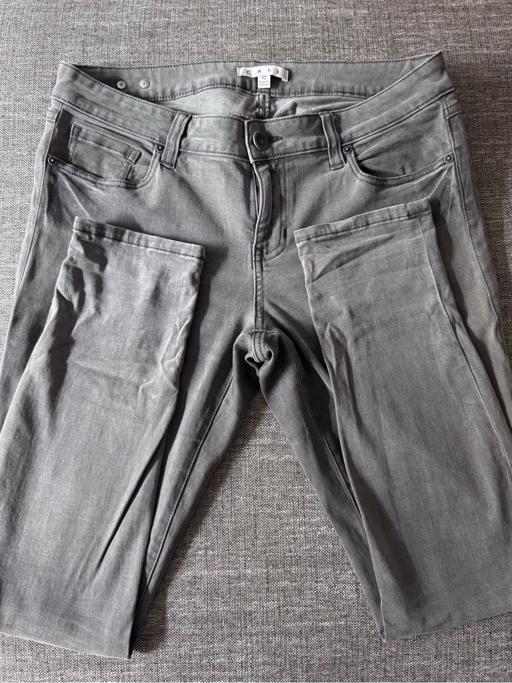 CAbi Gray Skinny Jeans - Slim Fit